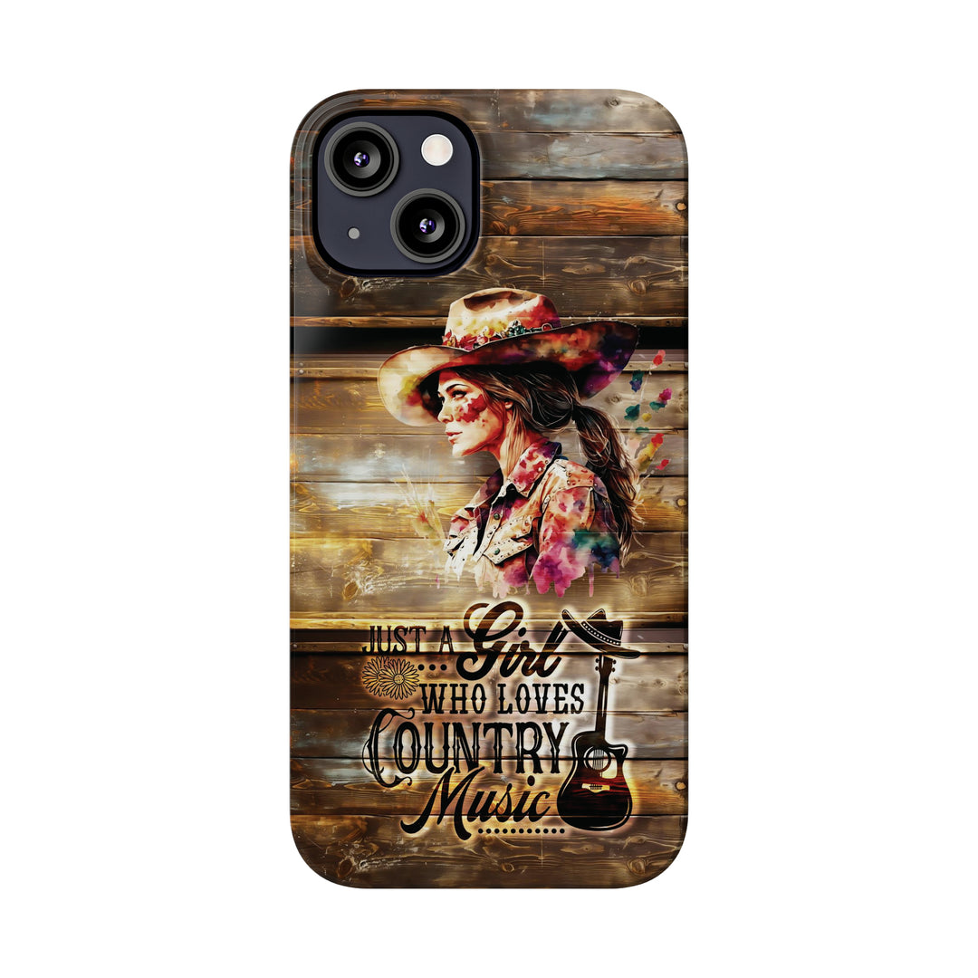 Slim Cute Phone Cases for Iphone - | iPhone 15 Case | iPhone 15 Pro Max Case, Iphone 14 Case, Iphone 14 Pro Max, Iphone 13, Country Music Girl - Studio40ParkLane