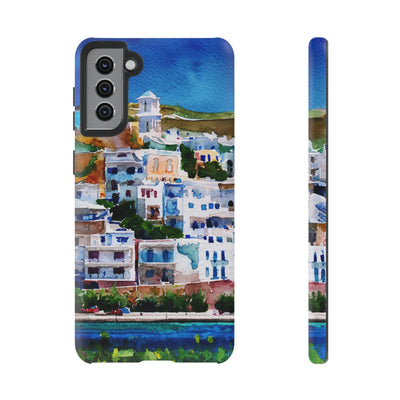 Impact Resistant, Greece House, Cute Phone Cases for Samsung S24, S23, S22, S21, IPhone 15 pro Iphone 14 pro Iphone 13 IPhone 12 Iphone 11