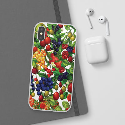 Cute Flexi Phone Cases, For Samsung Galaxy and Iphone, Summer Mixed Fruit, Galaxy S23 Phone Case, Samsung S22 Case, Samsung S21, Iphone 15, Iphone 14, Iphone 13