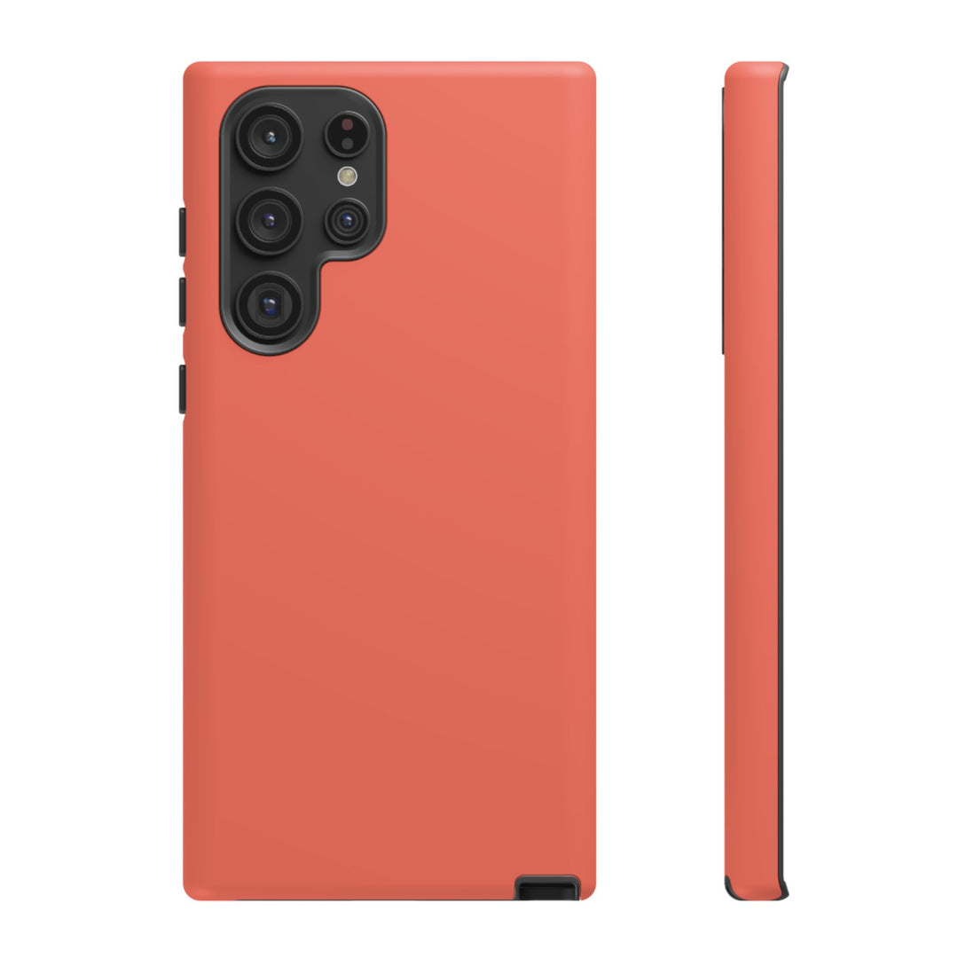 Premium Tough Coral Pink Orange Gift for Her Cute Phone Cases for Samsung S25 S24, S23, S22, S21, Iphone, 16, 15, 14, 13 Pro Max Ultra - Studio40ParkLane