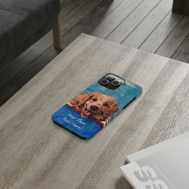 Slim Personalized Cute iPhone Cases - | iPhone 15 Case | iPhone 15 Pro Max Case, Iphone 14 Case, Iphone 14 Pro Max, Iphone 13, Golden Retriever Dog - Studio40ParkLane