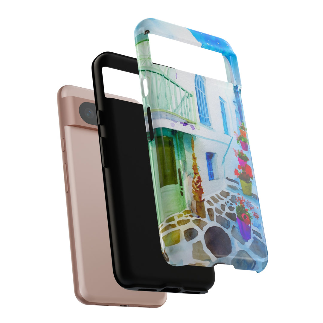 Impact Resistant, Greece House, Cute Phone Cases for Samsung S24, S23, S22, S21, IPhone 15 pro Iphone 14 pro Iphone 13 IPhone 12 Iphone 11 - Studio40ParkLane
