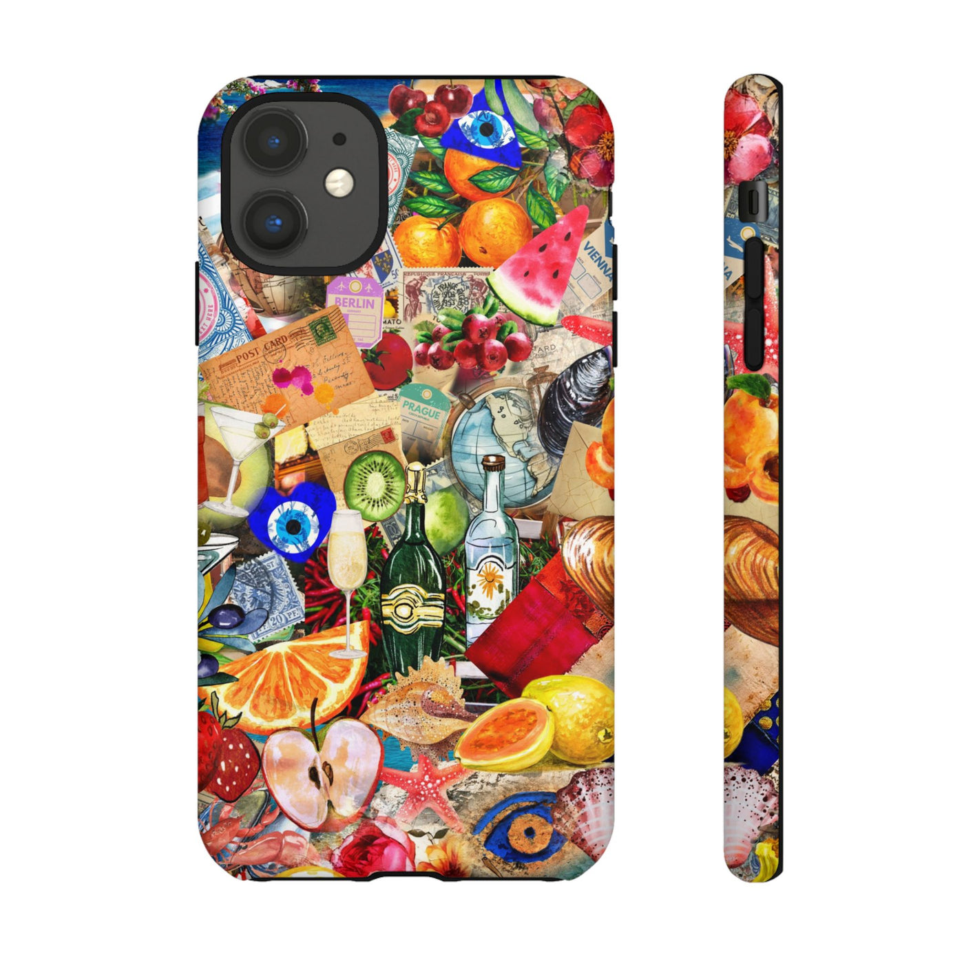 Fruity European Summer Impact Resistant Cute Phone Cases for Samsung S24, S23, S22, S21, IPhone 15 pro Iphone 14 pro Iphone 13 IPhone 12 Iphone 11