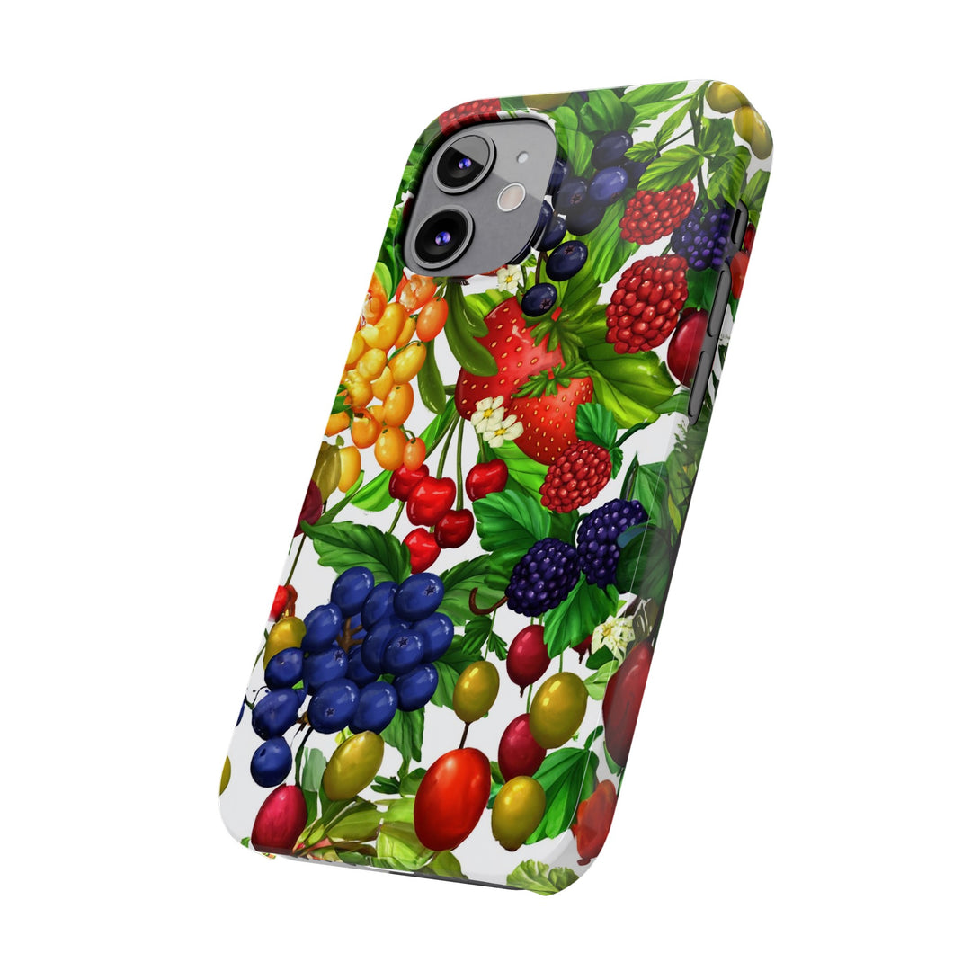 Slim Cute Phone Cases for Iphone - | iPhone 15 Case | iPhone 15 Pro Max Case, Iphone 14 Case, Iphone 14 Pro Max, Iphone 13, Summer Mixed Fruit - Studio40ParkLane