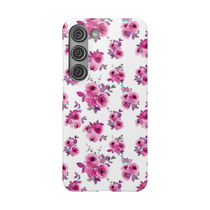 Sleek Snap Flowers Gift for Her Cute Phone Case for iPhone 16 15 14 13 12 11 X Xs Max Xr Pro Plus Samsung Galaxy S24 S23 S22 S21 S20 Ultra