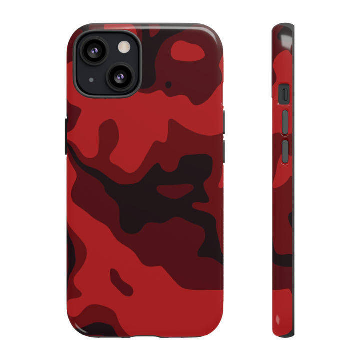 Cool Phone Case | Red Camouflage, For iPhone 15 Case | iPhone 15 Pro Case, Iphone 14 Case, Iphone 14 Pro Max Case, Protective Iphone Case - Studio40ParkLane