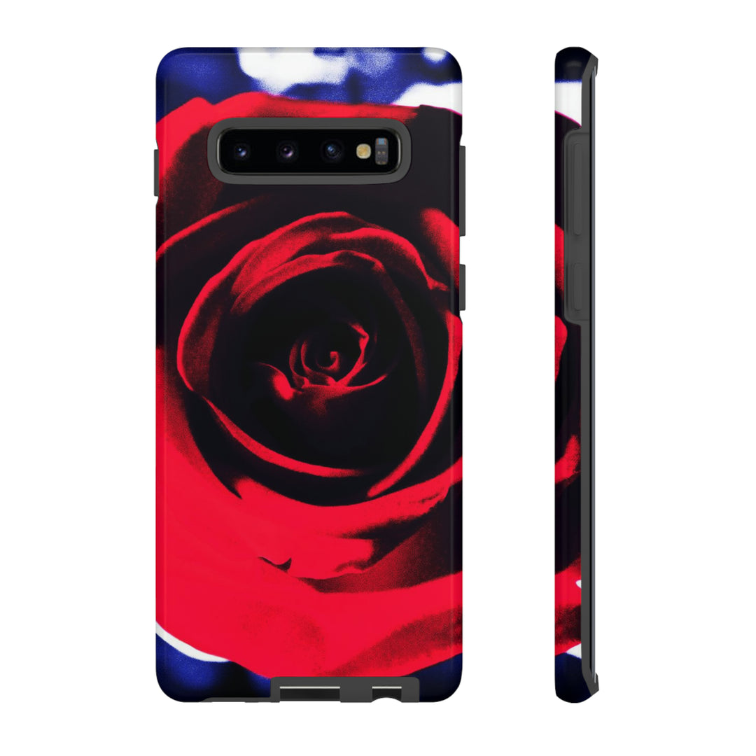 Cute Samsung Phone Case | Aesthetic Samsung Phone Case | Red Rose | Galaxy S23, S22, S21, S20 | Luxury Double Layer | Cool - Studio40ParkLane