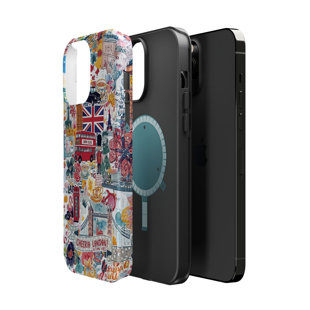 London England Coquette Collage Tough Magsafe Cute Phone Cases for Iphone | iPhone 17 Pro Max Case, Iphone 16, Iphone 15 14 13 12 11 10 9 - Studio40ParkLane