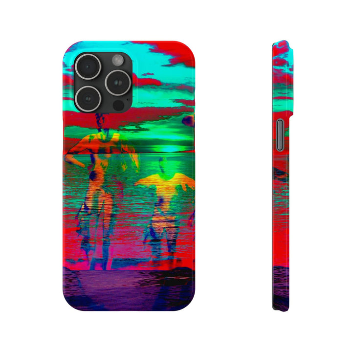 Slim Cute Phone Cases for Iphone - | iPhone 15 Case | iPhone 15 Pro Max Case, Iphone 14 Case, Iphone 14 Pro Max, Iphone 13, Sunset Mystery Dance - Studio40ParkLane