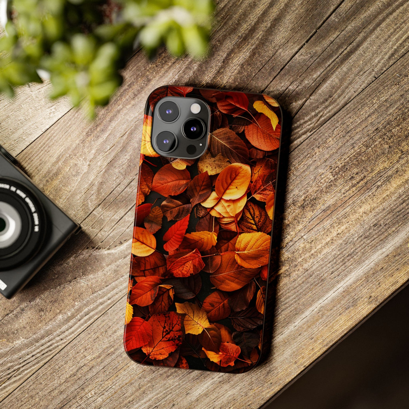 Slim Fall Autumn Leaves Gift for Her Cute Phone Cases for Iphone 16 | iPhone 15 Case | iPhone 15 Pro Max Case, Iphone 14, Iphone 14 Pro Max, Iphone 13, Slim