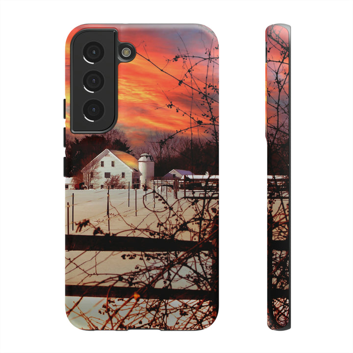 Cute Samsung Phone Case | Aesthetic Samsung Phone Case | Galaxy S23, S22, S21, S20 | Winter Sunset, Protective Phone Case - Studio40ParkLane