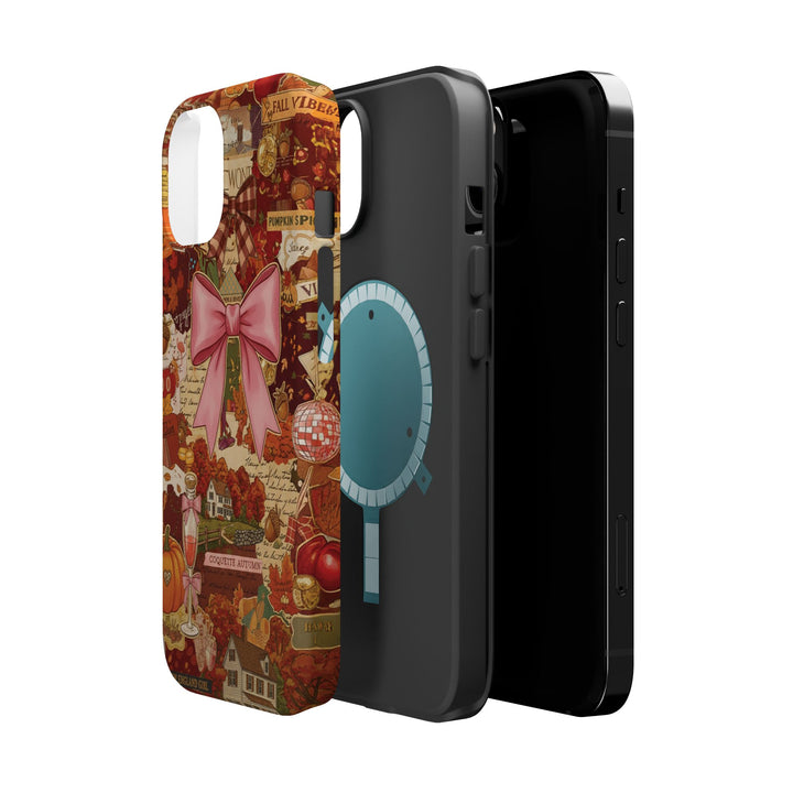 New England Fall Coquette Collage Tough Magsafe Cute Phone Cases for Iphone | iPhone 15 Pro Max Case, Iphone 14, Iphone 14 13 12 11 10 9 8 7 - Studio40ParkLane