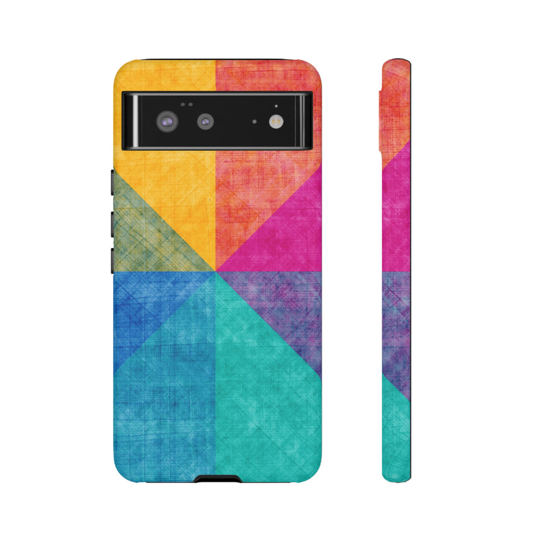 Impact Resistant, Colored Shapes, Cute Phone Cases for Samsung S24, S23, S22, S21, IPhone 15 pro Iphone 14 pro Iphone 13 IPhone 12 Iphone 11 - Studio40ParkLane