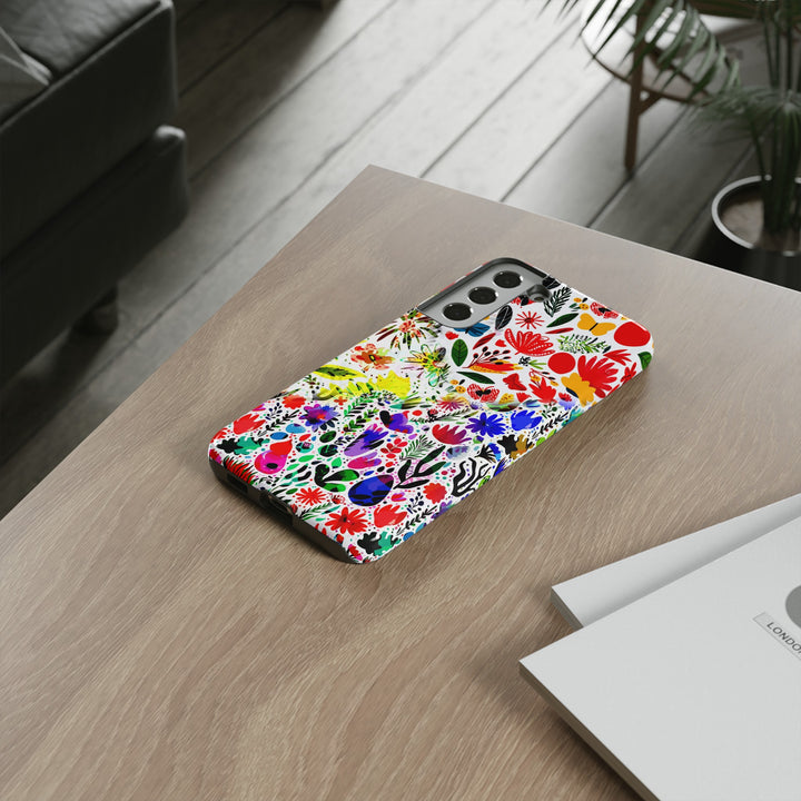 Impact Resistant, Colored Flowers, Cute Phone Cases for Samsung S24, S23, S22, S21, IPhone 15 pro Iphone 14 pro Iphone 13 IPhone 12 Iphone 11 - Studio40ParkLane