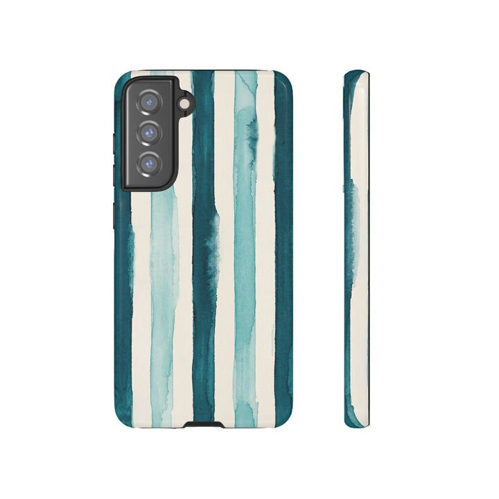 Tough Cute Green Stripes Phone Case, for IPhone 17 Pro Max | Iphone 17 Air, Iphone 16, IPhone 15, 14 13 12, Samsung Galaxy S26, S25, S24, S23