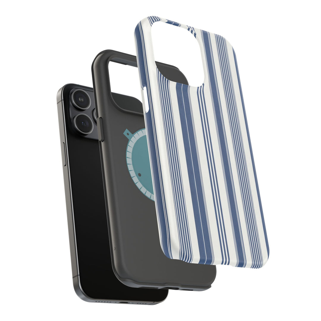 MagSafe Cute Phone Case, Coastal Striped Phone Case for iPhone 17 16 15 14 13 12 Pro Max, Samsung S26 S25 S24 Ultra case - Studio40ParkLane