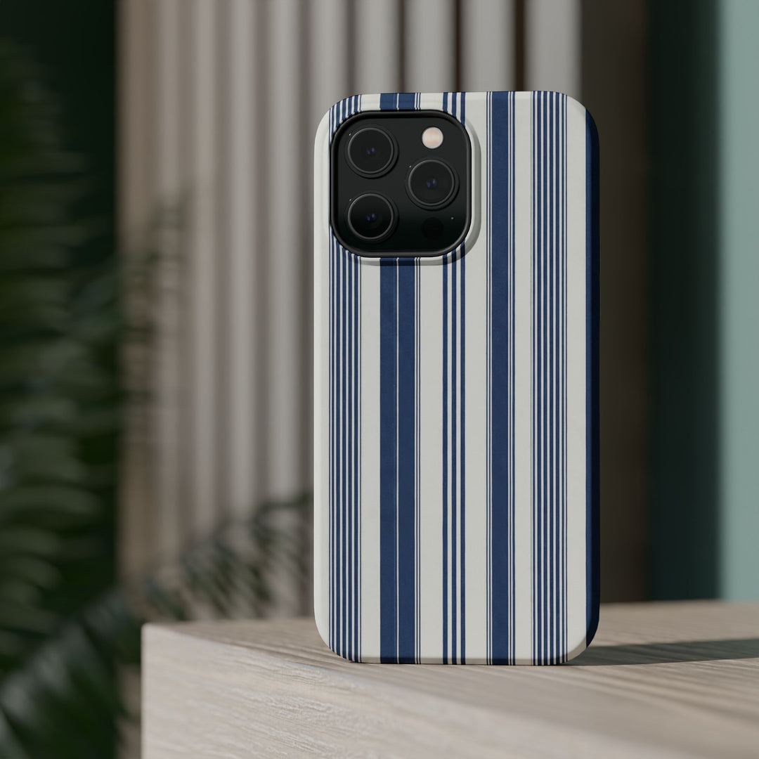 MagSafe Cute Phone Case, Coastal Striped Phone Case for iPhone 17 16 15 14 13 12 Pro Max, Samsung S26 S25 S24 Ultra case - Studio40ParkLane
