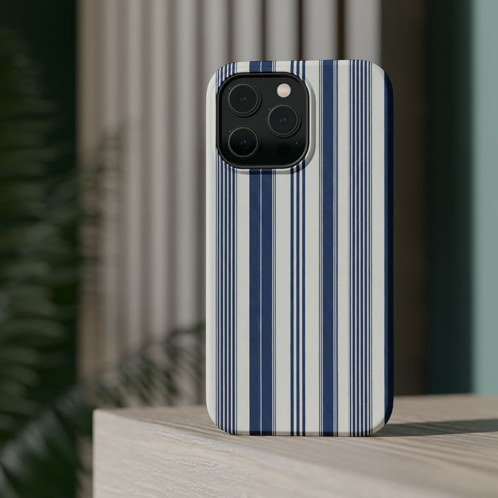 MagSafe Cute Phone Case, Coastal Striped Phone Case for iPhone 17 16 15 14 13 12 Pro Max, Samsung S26 S25 S24 Ultra case - Studio40ParkLane