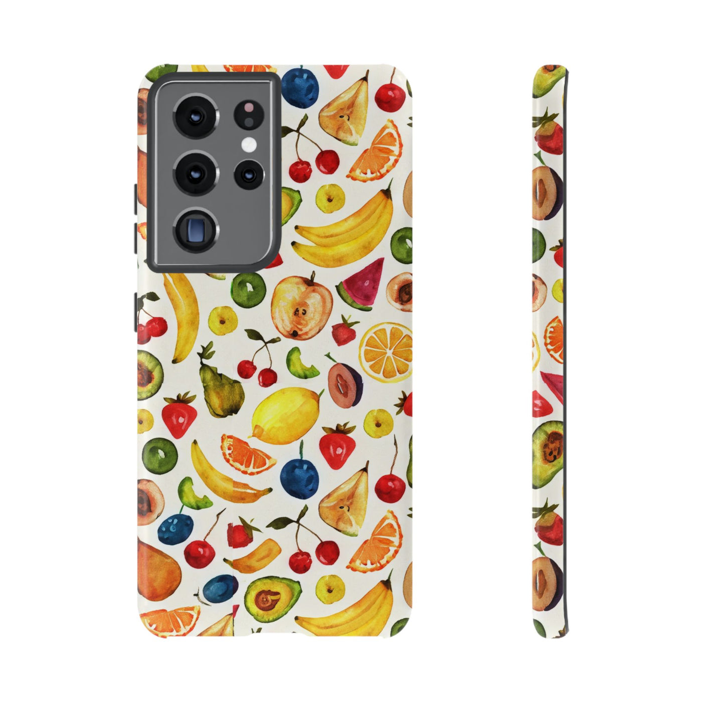 Impact Resistant, Mixed Fruits, Cute Phone Cases for Samsung S24, S23, S22, S21, IPhone 15 pro Iphone 14 pro Iphone 13 IPhone 12 Iphone 11