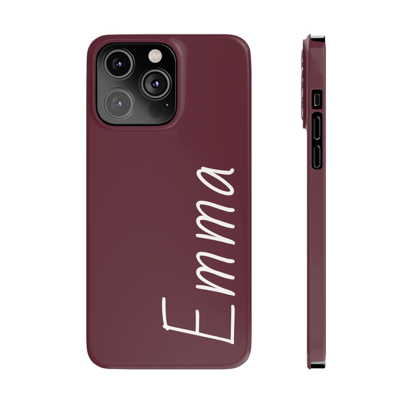 Personalized Initial Name Custom Slim Phone Cases for Iphone 16 Pro Max | iPhone 15 Case | iPhone 15 Pro Max Case, Iphone 14, 13, 12, 11, 10, 8, 7 - Studio40ParkLane