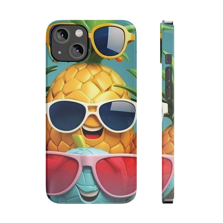 Slim Cute Phone Cases for Iphone - | iPhone 15 Case | iPhone 15 Pro Max Case, Iphone 14 Case, Iphone 14 Pro Max, Iphone 13, Summer Pineapple Fruit - Studio40ParkLane