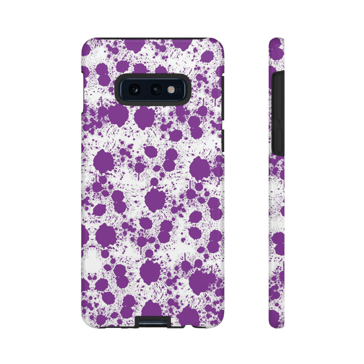 Cool Phone Case | Aesthetic Phone Case | Paint Splash Purple | For Samsung Galaxy S23, S22, S21, S20 | Luxury Double Layer | Cute - Studio40ParkLane
