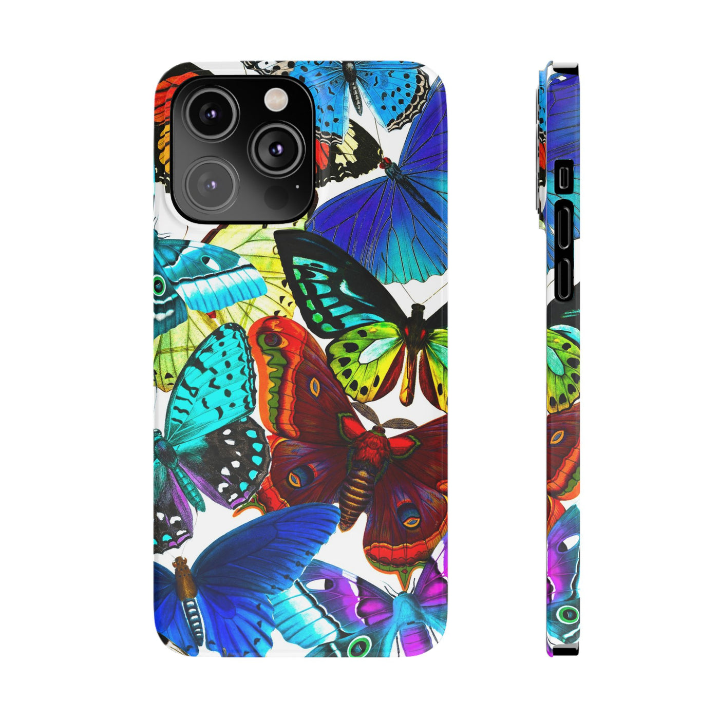 Bright Butterflies Gift for Her Cute Phone Cases for Iphone 16 Pro Max | iPhone 15 Case | iPhone 15 Pro Max Case, Iphone 14, Iphone 14 Pro Max, Iphone 13 12 11 8 7