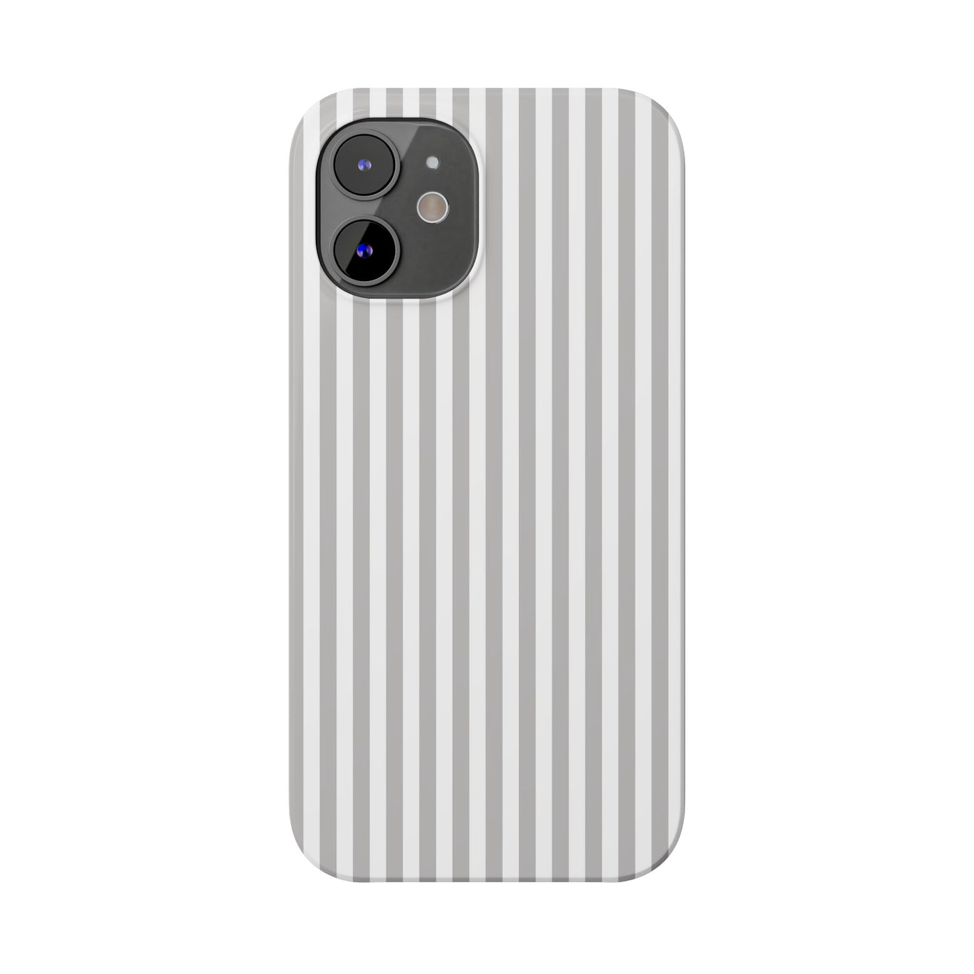 Slim Light Grey Striped Cute Phone Case for Iphone 16 - | iPhone 15 Pro Max Case | iPhone 14 Case Iphone 13 12 11 10 9 8 7 Gift for Her - Studio40ParkLane