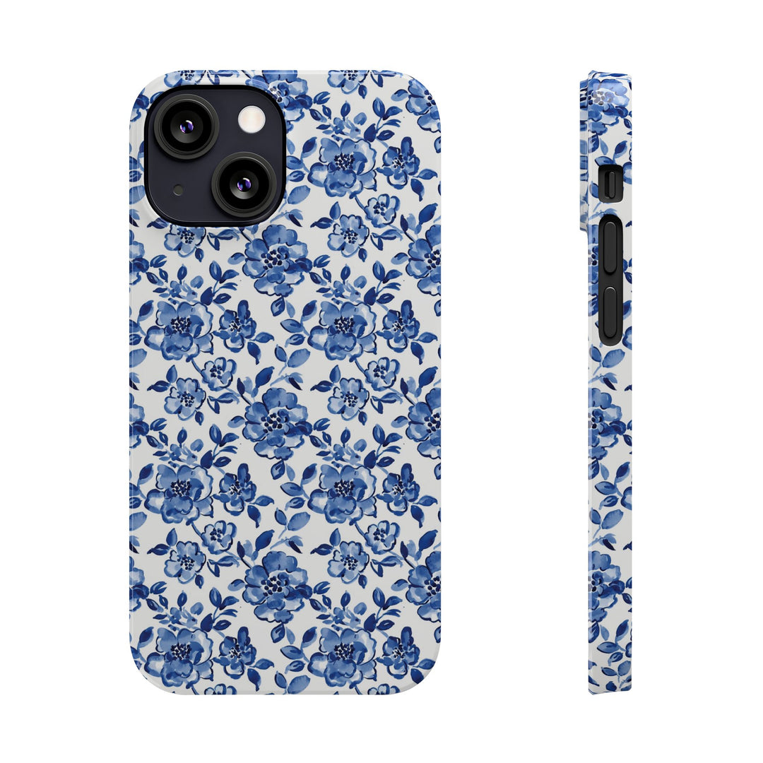 Slim Blue Chinoiserie Gift for Her Cute Phone Cases for Iphone 16 Pro Max | iPhone 15 Case | iPhone 15 Pro Max Case, Iphone 14, Iphone 14 Pro Max, Iphone 13 12 11 8 7 - Studio40ParkLane