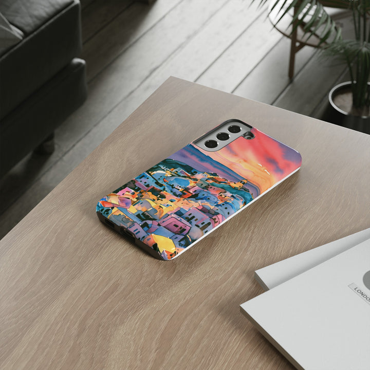 Impact Resistant, Greek Sunset, Cute Phone Cases for Samsung S24, S23, S22, S21, IPhone 15 pro Iphone 14 pro Iphone 13 IPhone 12 Iphone 11 - Studio40ParkLane