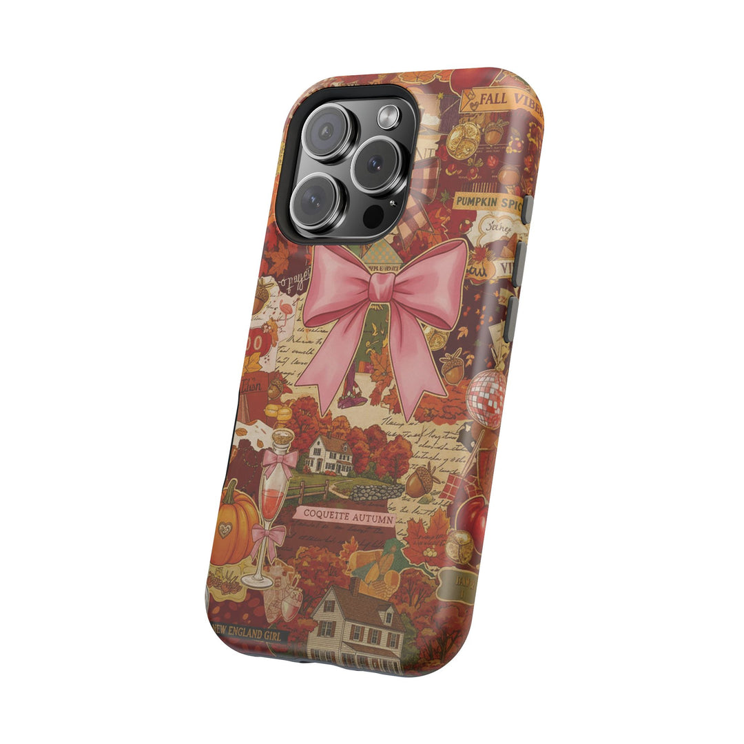 New England Fall Coquette Collage Tough Magsafe Cute Phone Cases for Iphone | iPhone 15 Pro Max Case, Iphone 14, Iphone 14 13 12 11 10 9 8 7 - Studio40ParkLane