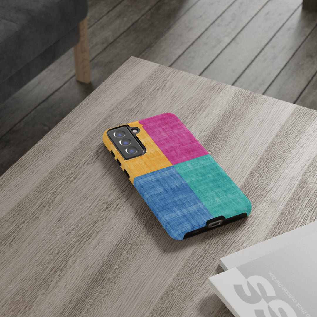 Impact Resistant, Colored Shapes, Cute Phone Cases for Samsung S24, S23, S22, S21, IPhone 15 pro Iphone 14 pro Iphone 13 IPhone 12 Iphone 11 - Studio40ParkLane