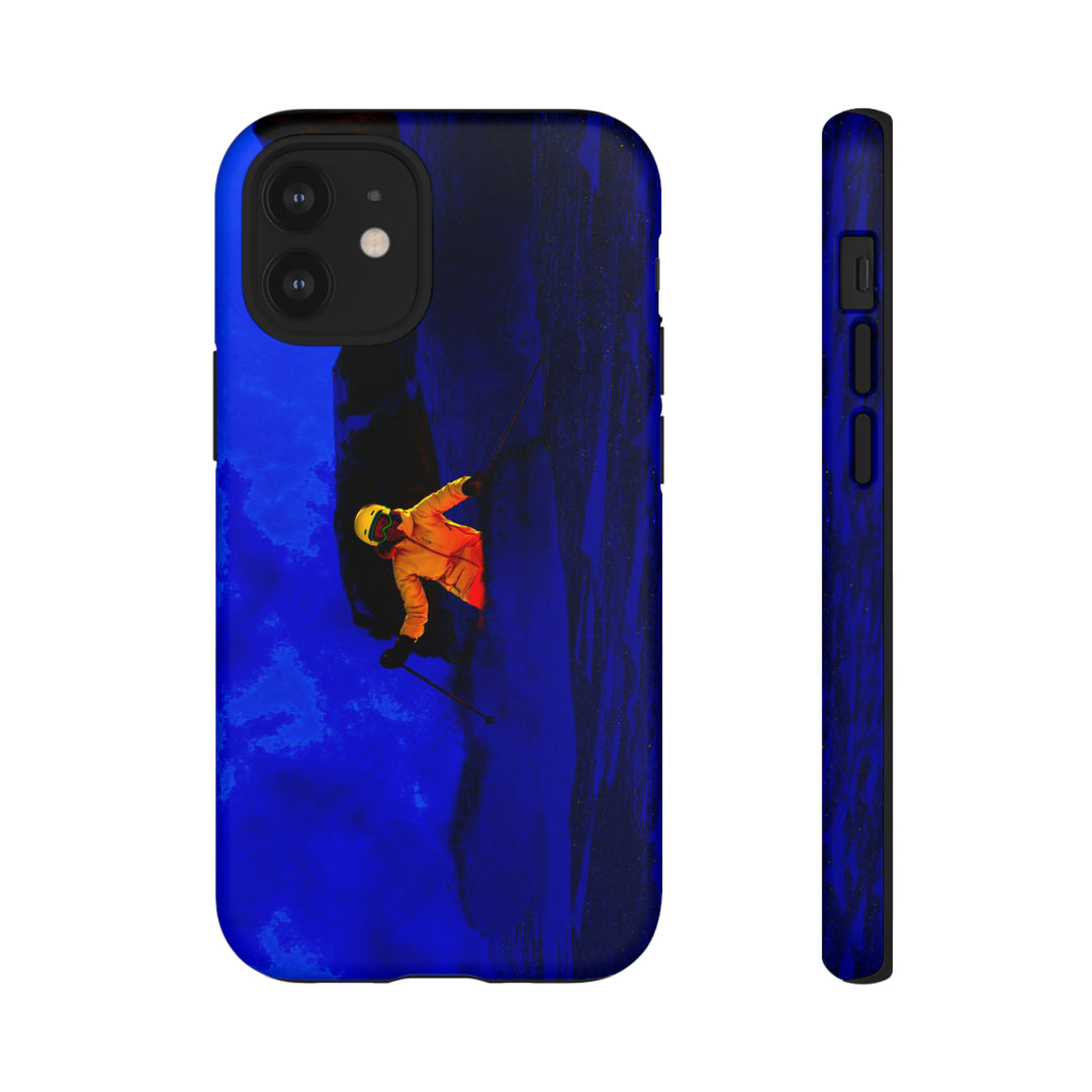 Cute IPhone Case | iPhone 15 Case | iPhone 15 Pro Max Case, Iphone 14 Case, Iphone 14 Pro Max Case IPhone Case for Art Lovers, Skier Mountain Night - Studio40ParkLane