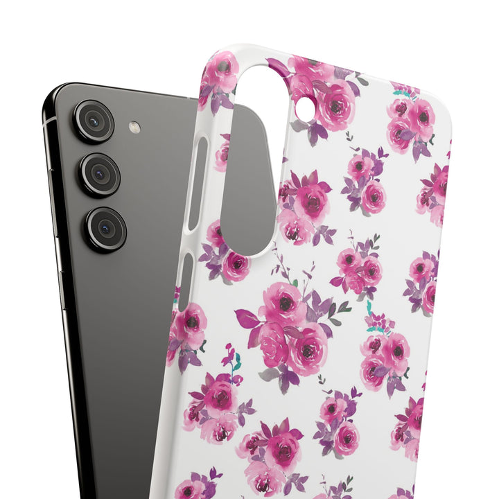 Sleek Snap Flowers Gift for Her Cute Phone Case for iPhone 16 15 14 13 12 11 X Xs Max Xr Pro Plus Samsung Galaxy S24 S23 S22 S21 S20 Ultra