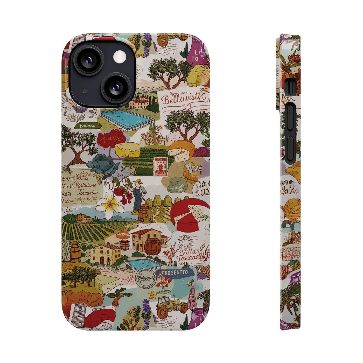 Slim Italy Tuscany Coquette Collage Cute Phone Case for Iphone 17 - | iPhone 16 Pro Max Case | iPhone 15 Case Iphone 14 13 12 11 10 9 8 7 - Studio40ParkLane