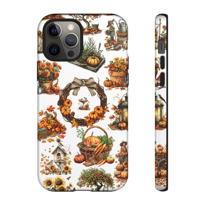 Impact Resistant, Fall Leaves Collage, Cute Phone Cases for Samsung S24, S23, S22, S21, IPhone 15 pro Iphone 14 pro Iphone 13 IPhone 12 Iphone 11