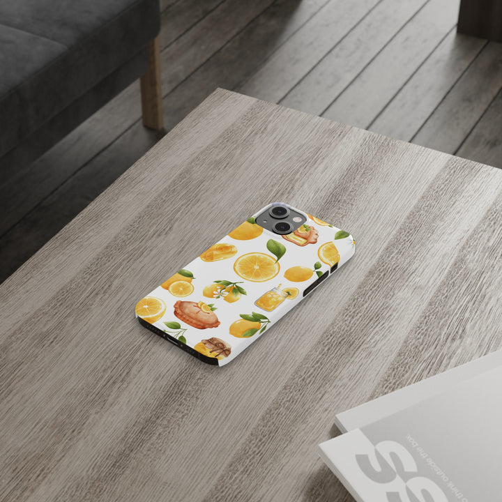 Slim Cute Phone Cases for Iphone - | iPhone 15 Case | iPhone 15 Pro Max Case, Iphone 14 Case, Iphone 14 Pro Max, Iphone 13, Summer Fruit Lemon - Studio40ParkLane