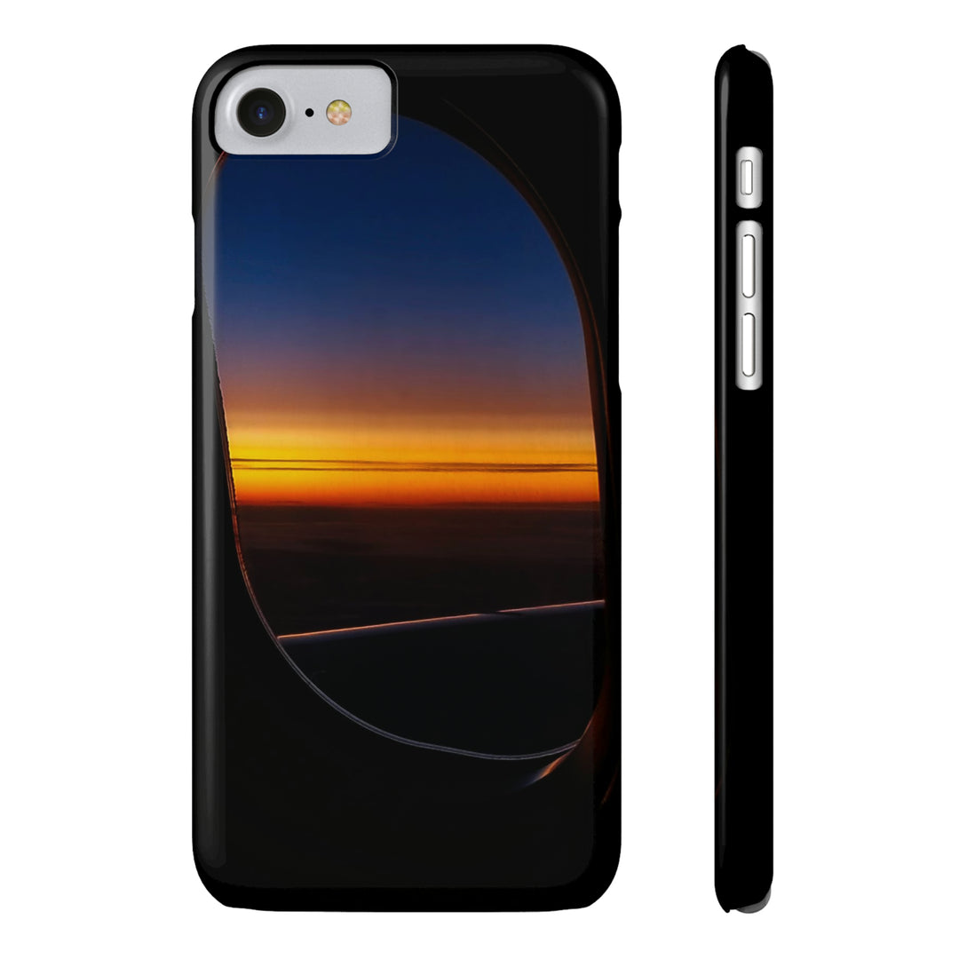 Slim Cute Phone Cases for Iphone - | iPhone 15 Case | iPhone 15 Pro Max Case, Iphone 14 Case, Iphone 14 Pro Max, Iphone 13, Airplane Window Sunset - Studio40ParkLane