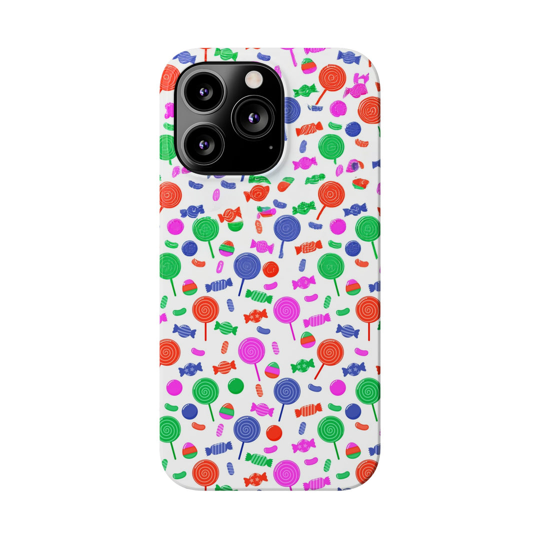 Slim Cute Phone Cases for Iphone - | iPhone 15 Case | iPhone 15 Pro Max Case, Iphone 14 Case, Iphone 14 Pro Max, Iphone 13, Summer Lollipops Red - Studio40ParkLane