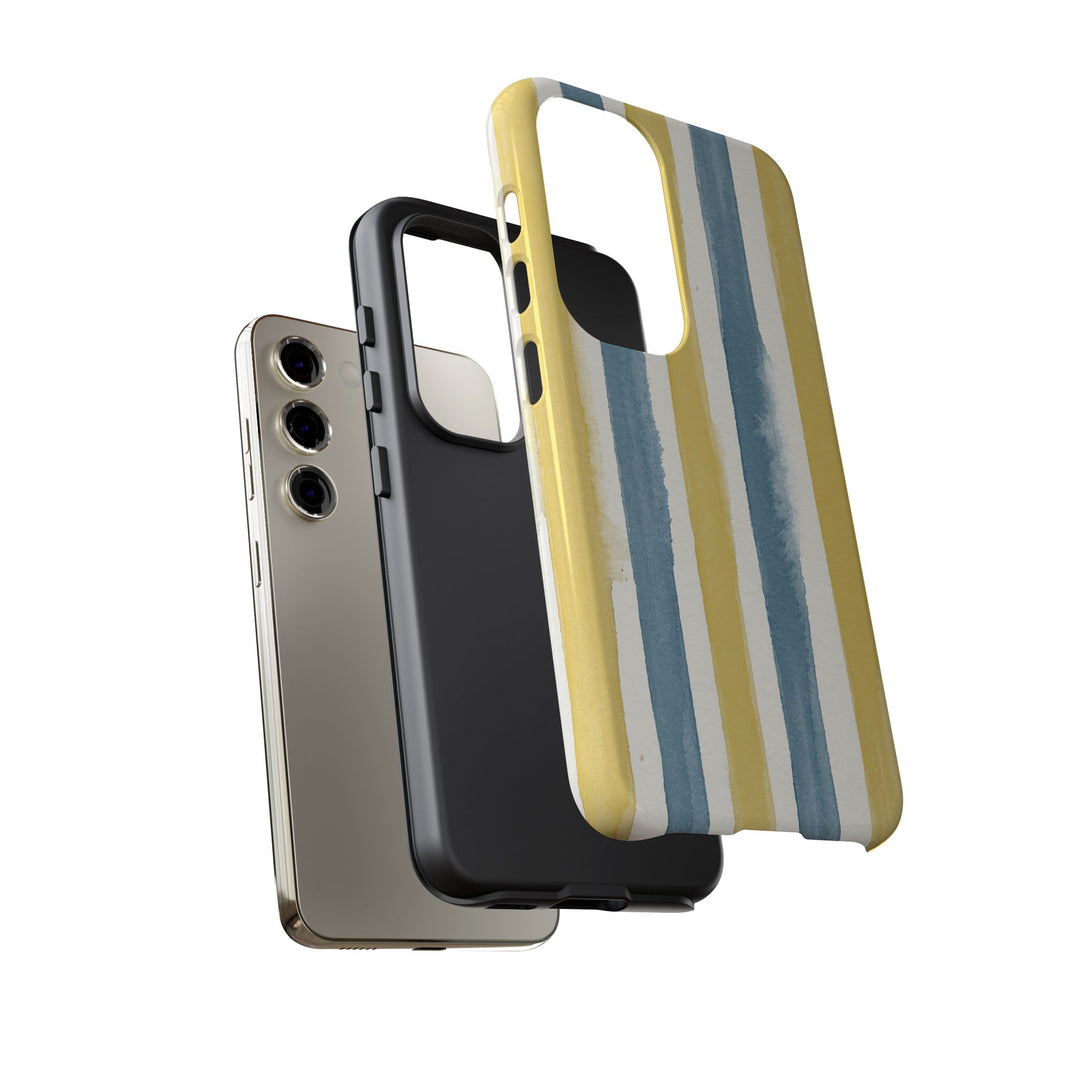 Tough Cute Yellow Stripes Phone Case, for IPhone 17 Pro Max | Iphone 17 Air, Iphone 16, IPhone 15, 14 13 12, Samsung Galaxy S26, S25, S24, S23 - Studio40ParkLane