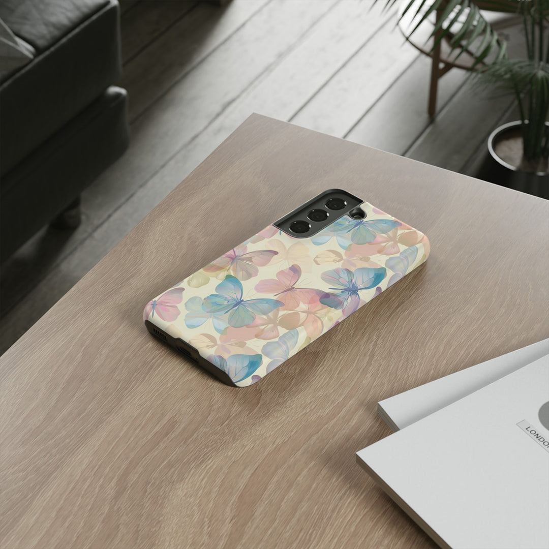 Cute Samsung Case | Cool Iphone Case | Summer Pastel Butterflies, Samsung S24, S23, S22, S21, IPhone 15 Case | Iphone 14 Case, Iphone 13 Case - Studio40ParkLane