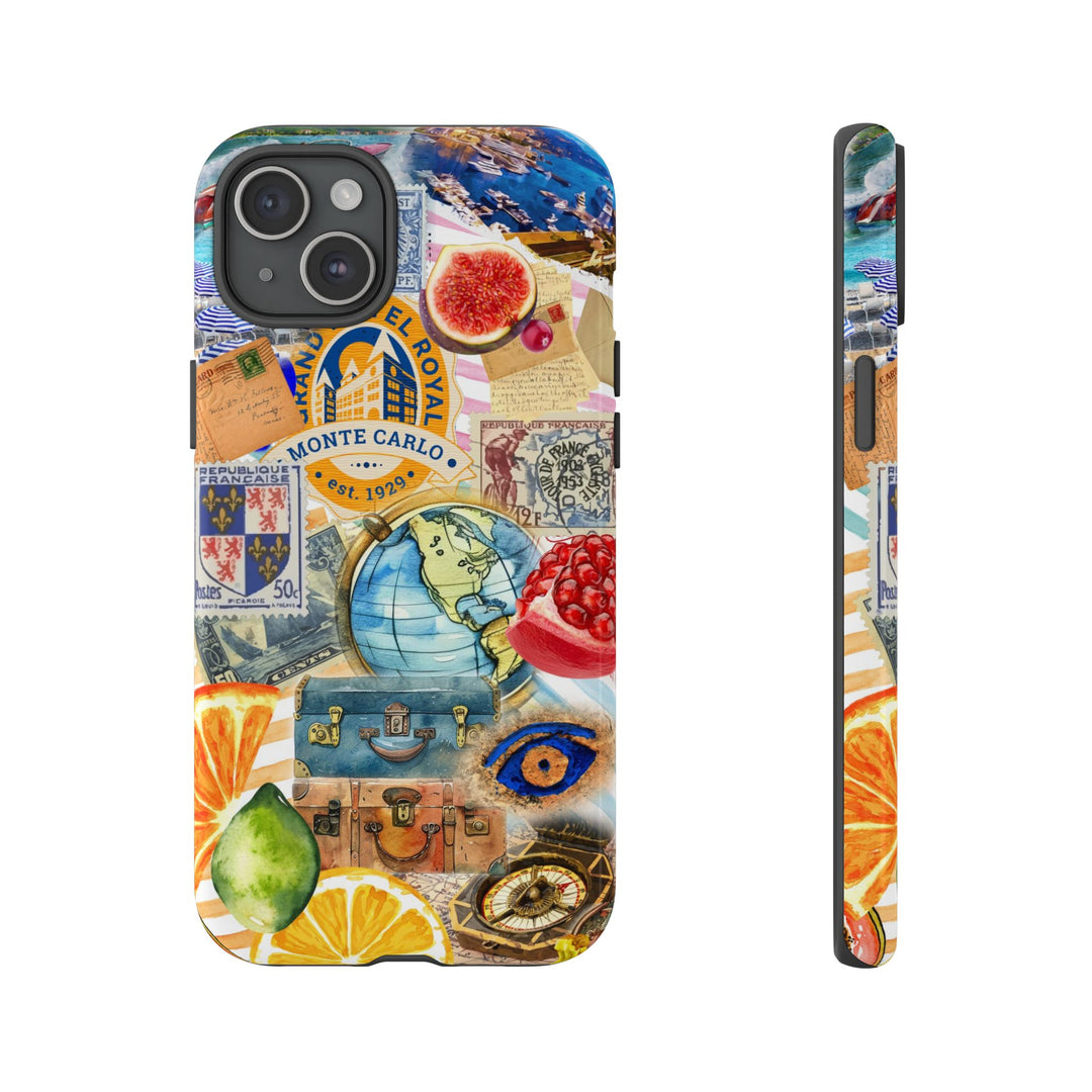 Cute European Summer Collage Phone Case, for IPhone 16 Case | Iphone 15, Iphone 14, IPhone 13 Case, 11 8 7, Samsung Galaxy S24, S23, S22, S21 Extra Protective - Studio40ParkLane