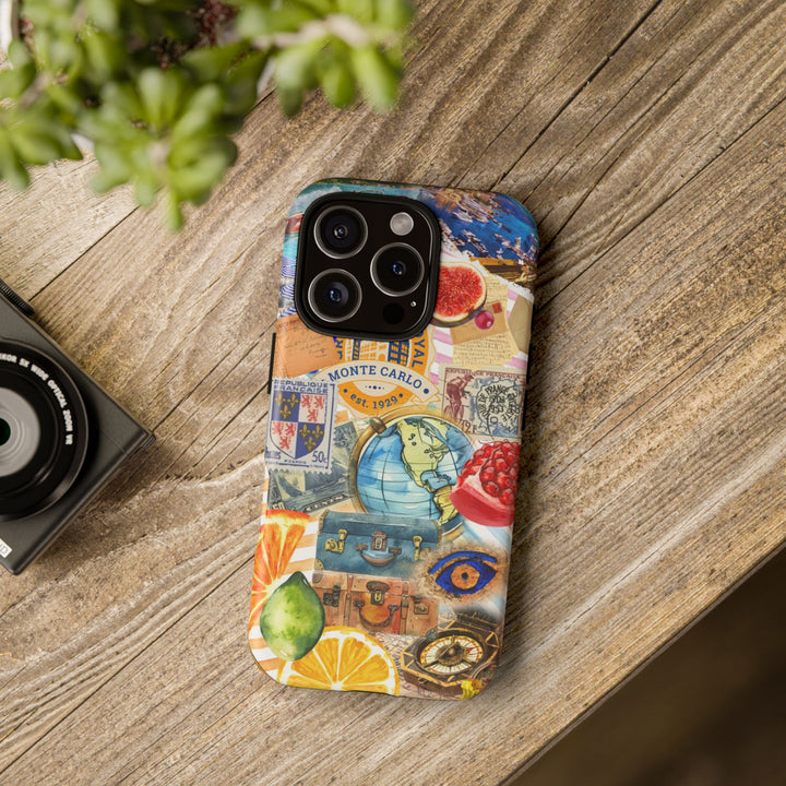 Cute European Summer Collage Phone Case, for IPhone 16 Case | Iphone 15, Iphone 14, IPhone 13 Case, 11 8 7, Samsung Galaxy S24, S23, S22, S21 Extra Protective - Studio40ParkLane