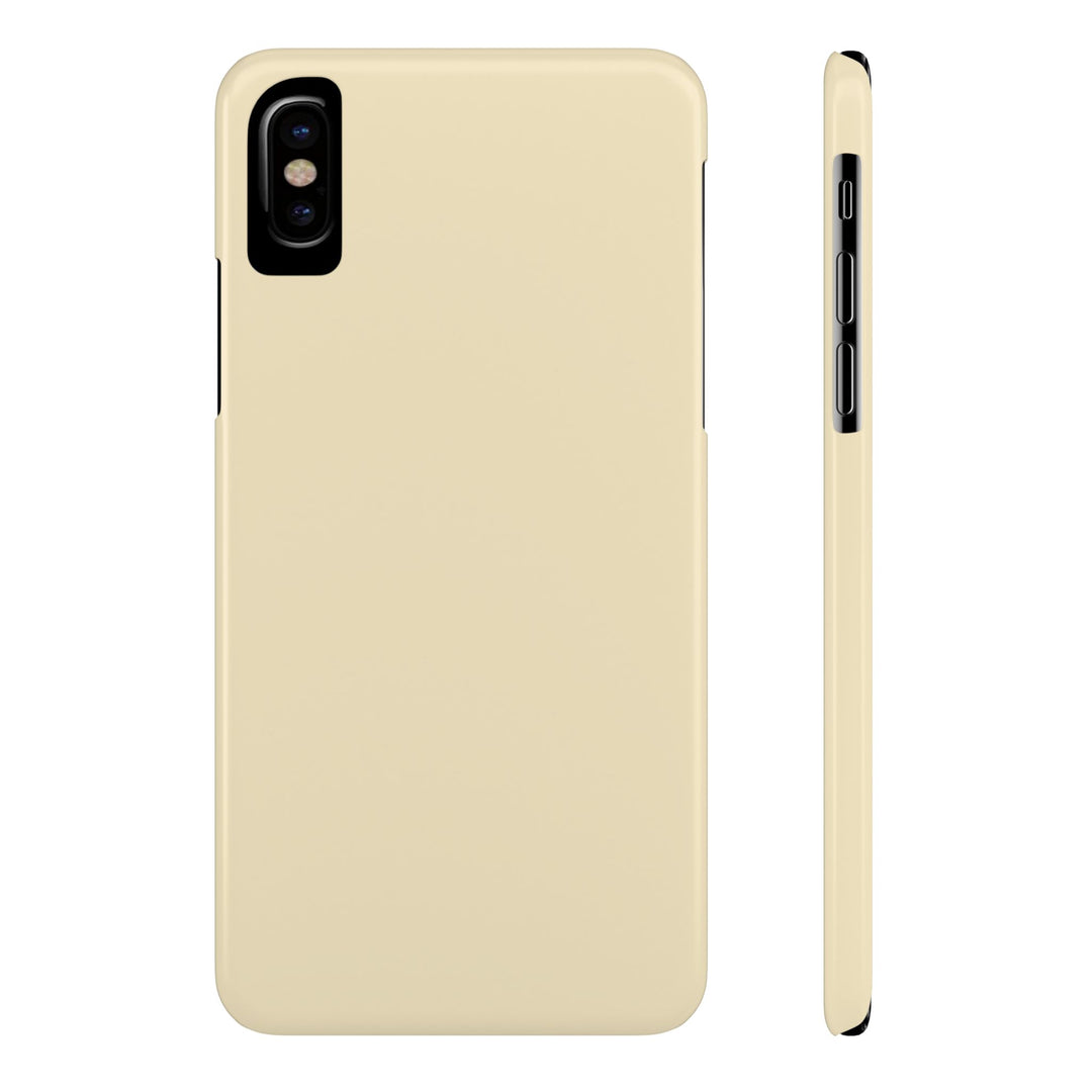 Slim Pale Yellow Gift for Her Aesthetic Cute Phone Case for Iphone 16 - | iPhone 15 Pro Max Case | iPhone 14 Case 13 12 11 10 9 8 7 - Studio40ParkLane