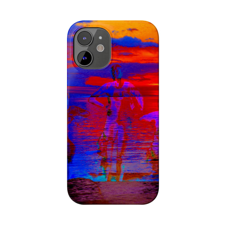 Slim Cute Phone Cases for Iphone | iPhone 15 Case | iPhone 15 Pro Max, Iphone 14 Case, Iphone 14 Pro Max, Iphone 13, Red Blue Sunset - Studio40ParkLane