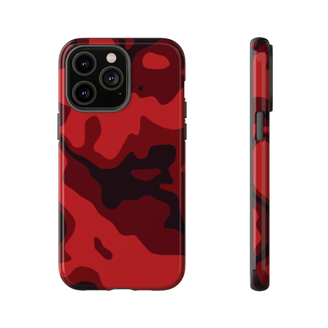 Cool Phone Case | Red Camouflage, For iPhone 15 Case | iPhone 15 Pro Case, Iphone 14 Case, Iphone 14 Pro Max Case, Protective Iphone Case - Studio40ParkLane