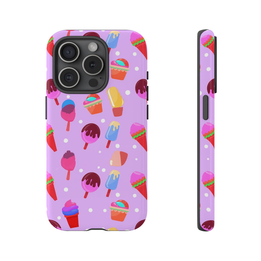 Cute Samsung Case | Cool Iphone Case | Summer Pink Ice - Cream, Samsung S24, S23, S22, S21, IPhone 15 Case | Iphone 14 Case, Iphone 13 Case - Studio40ParkLane