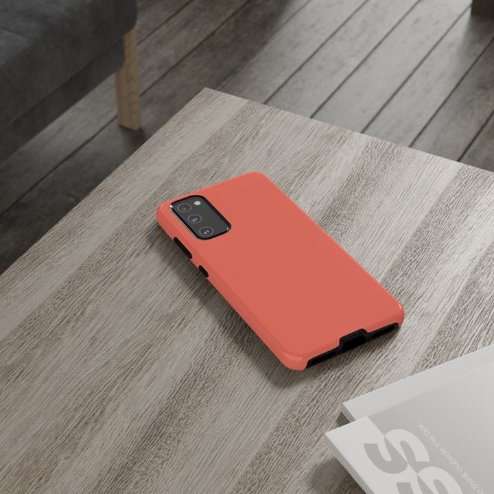 Premium Tough Coral Pink Orange Gift for Her Cute Phone Cases for Samsung S25 S24, S23, S22, S21, Iphone, 16, 15, 14, 13 Pro Max Ultra - Studio40ParkLane