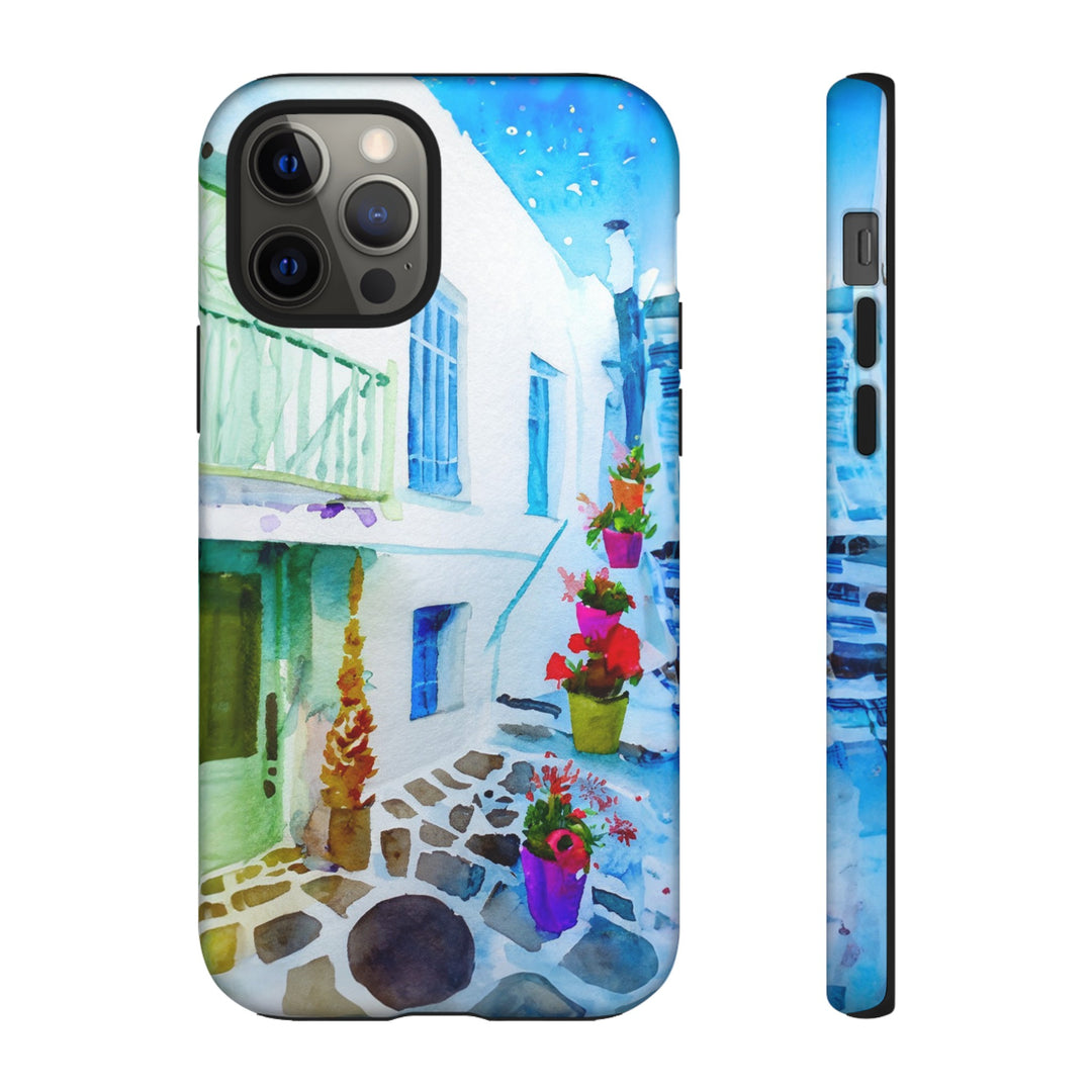 Impact Resistant, Greece House, Cute Phone Cases for Samsung S24, S23, S22, S21, IPhone 15 pro Iphone 14 pro Iphone 13 IPhone 12 Iphone 11 - Studio40ParkLane