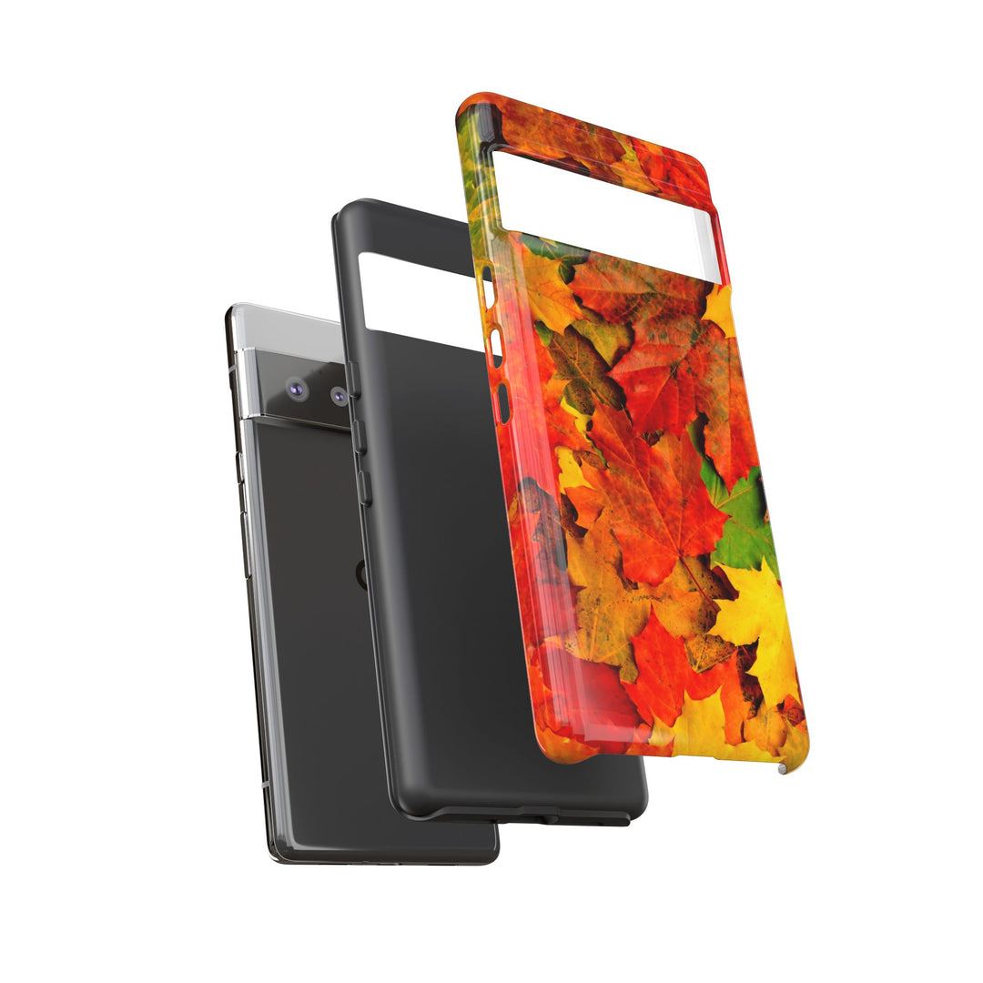Fall Leaves Impact Resistant, Cute Phone Cases for Samsung S24, S23, S22, S21, IPhone 15 pro Iphone 14 pro Iphone 13 IPhone 12 Iphone 11 - Studio40ParkLane